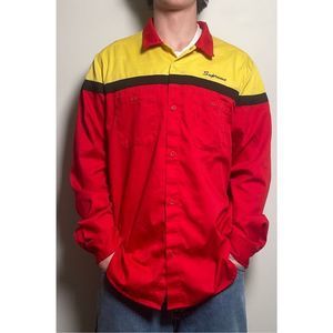 RARE Supreme Long Sleeve Shop Button up FW17